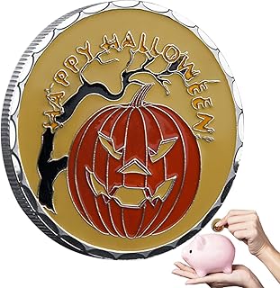 Commemorative Coins,Halloween Decoration Commemorative Coins - Handmade Commemorative Coin Collectibles Holiday Decorations for Women Men Optimism
