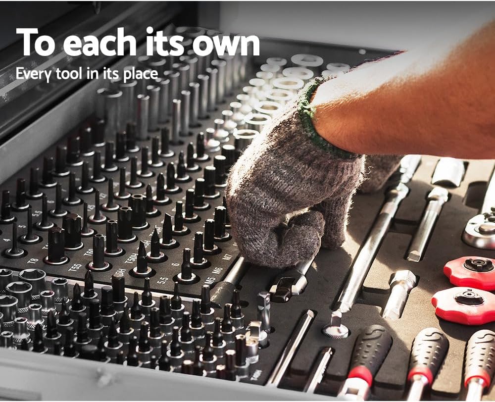 9 Drawers Tool box Storage Chest Cabinet