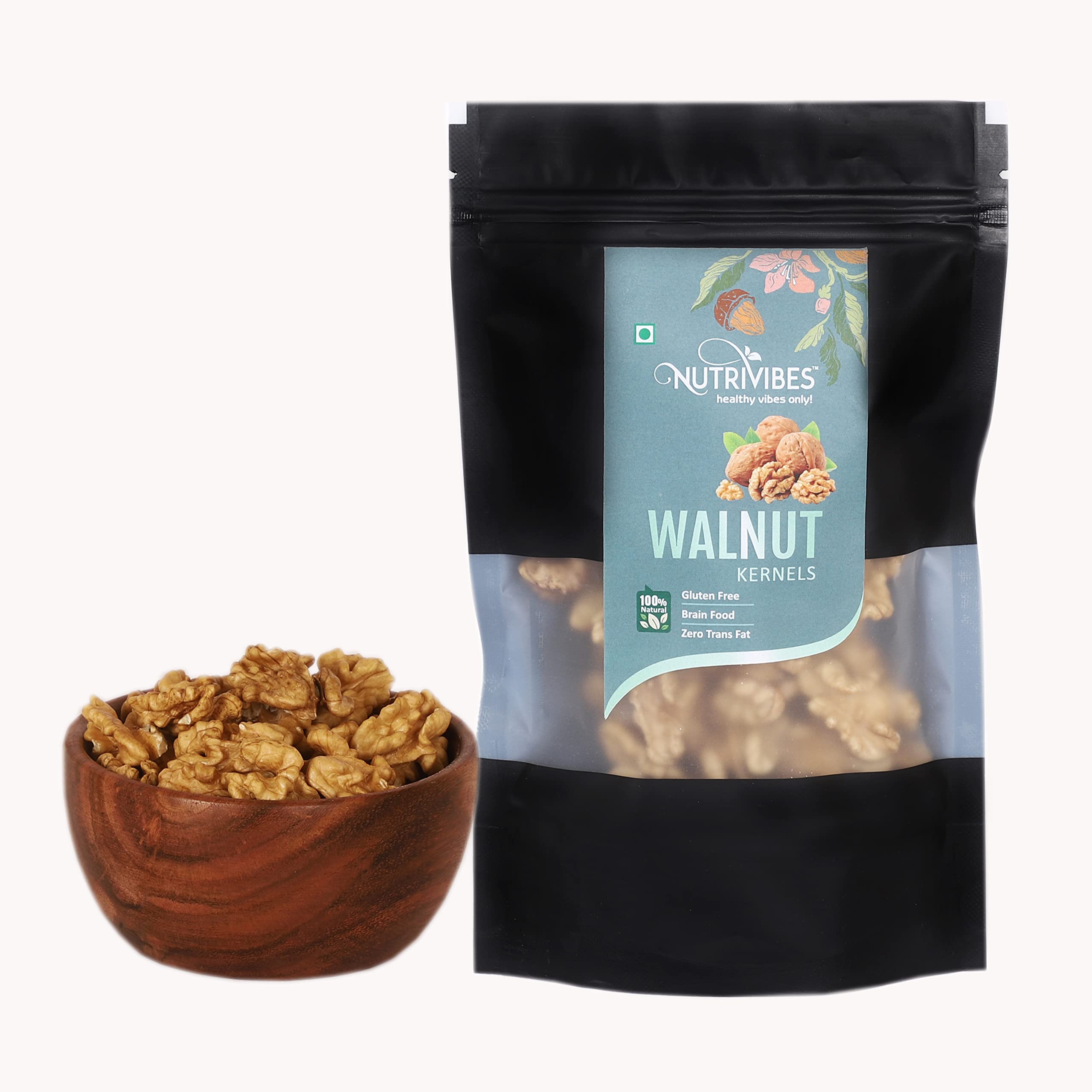 Nutrivibes California Walnut Kernels 500 Gram