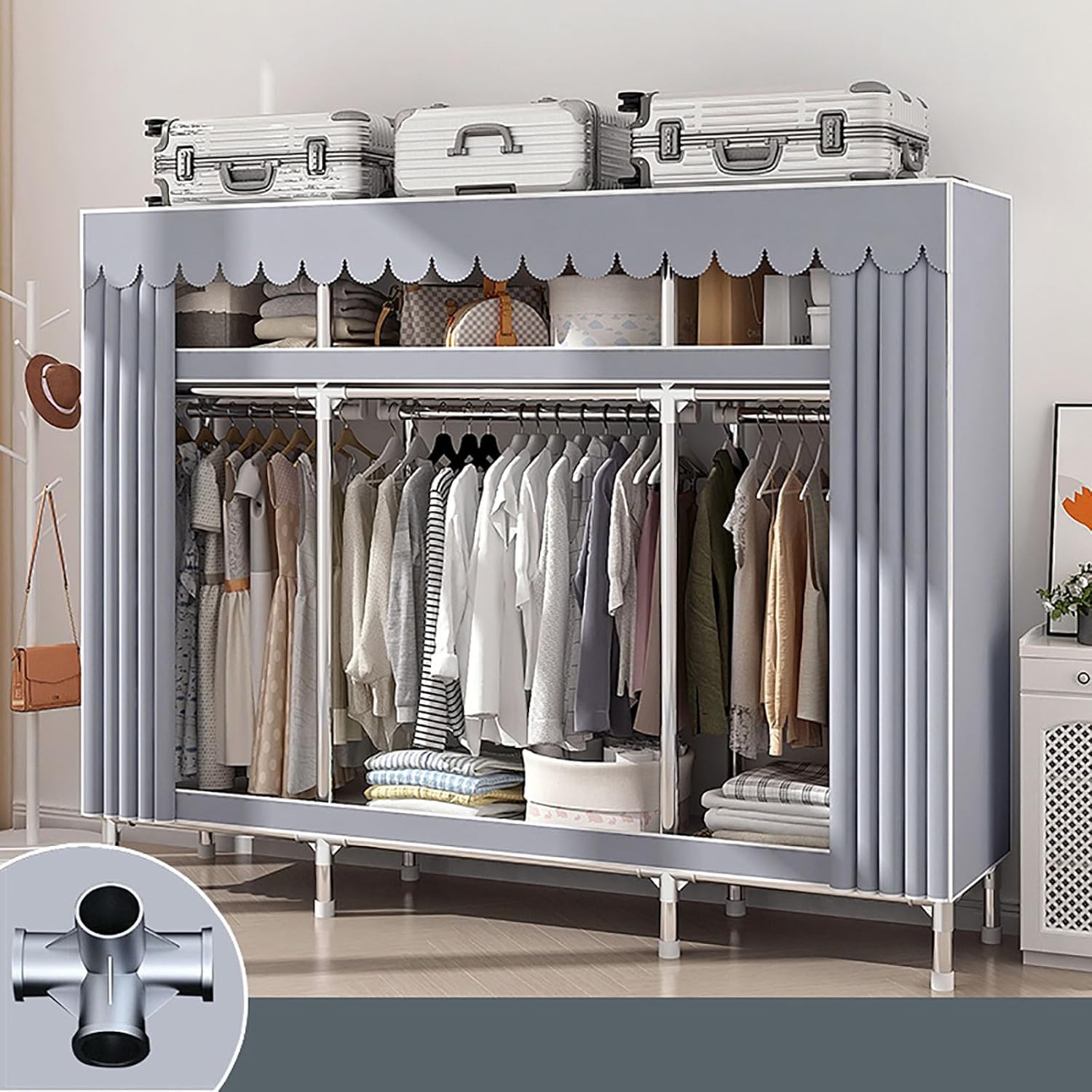 モダン グレー ドレッサー 引き出し付き 訳あり品 写真をご確認 J207