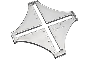 Akerworks Slip-Resistant Knitting and Crocheting Swatch Gauge