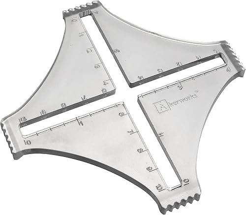 Medidor de muestras de ganchillo y tejido antideslizante