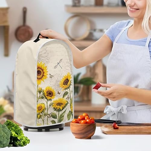 Vista 9 de doginthehole Hummingbird Blender Covers for Kitchen, Washable Appliance Covers Anti Fingerprint Stain Resistant Polyester Blender Dust Cover