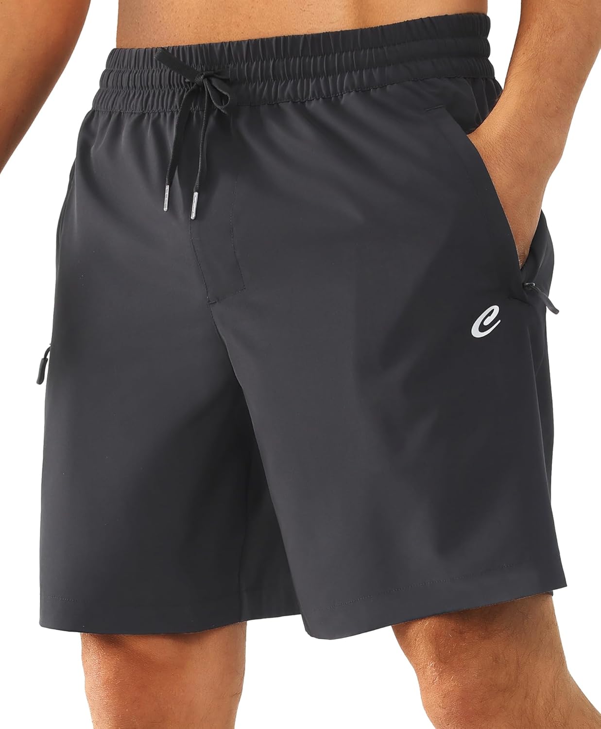 Men's Hiking Cargo Shorts Quick Dry Lightweight Athletic Shorts with Zipper Pockets for Gym, Workout, Running
