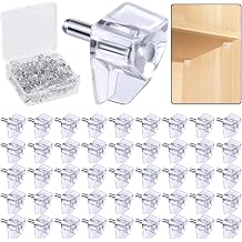 3 Millimeters or 1/8 Inch Shelf Support Peg,Support Cabinet Shelf Pins,Clear Plastic Replacement Peg Cabinet Shelf Supports Pins Shelf Holder Locking Pins 50 Pieces