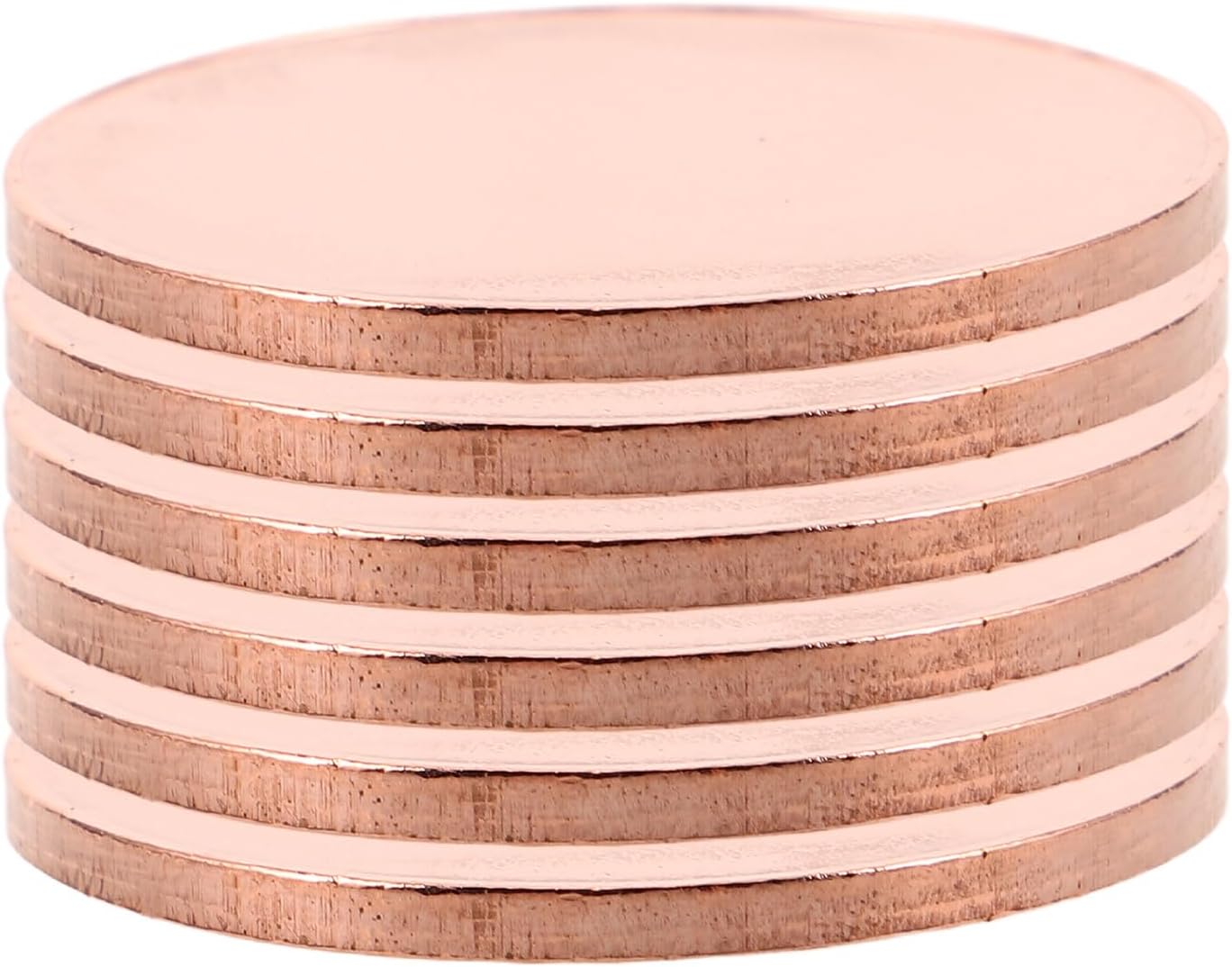 6pcs Round Blank Challenge Coins for Custom Engraving