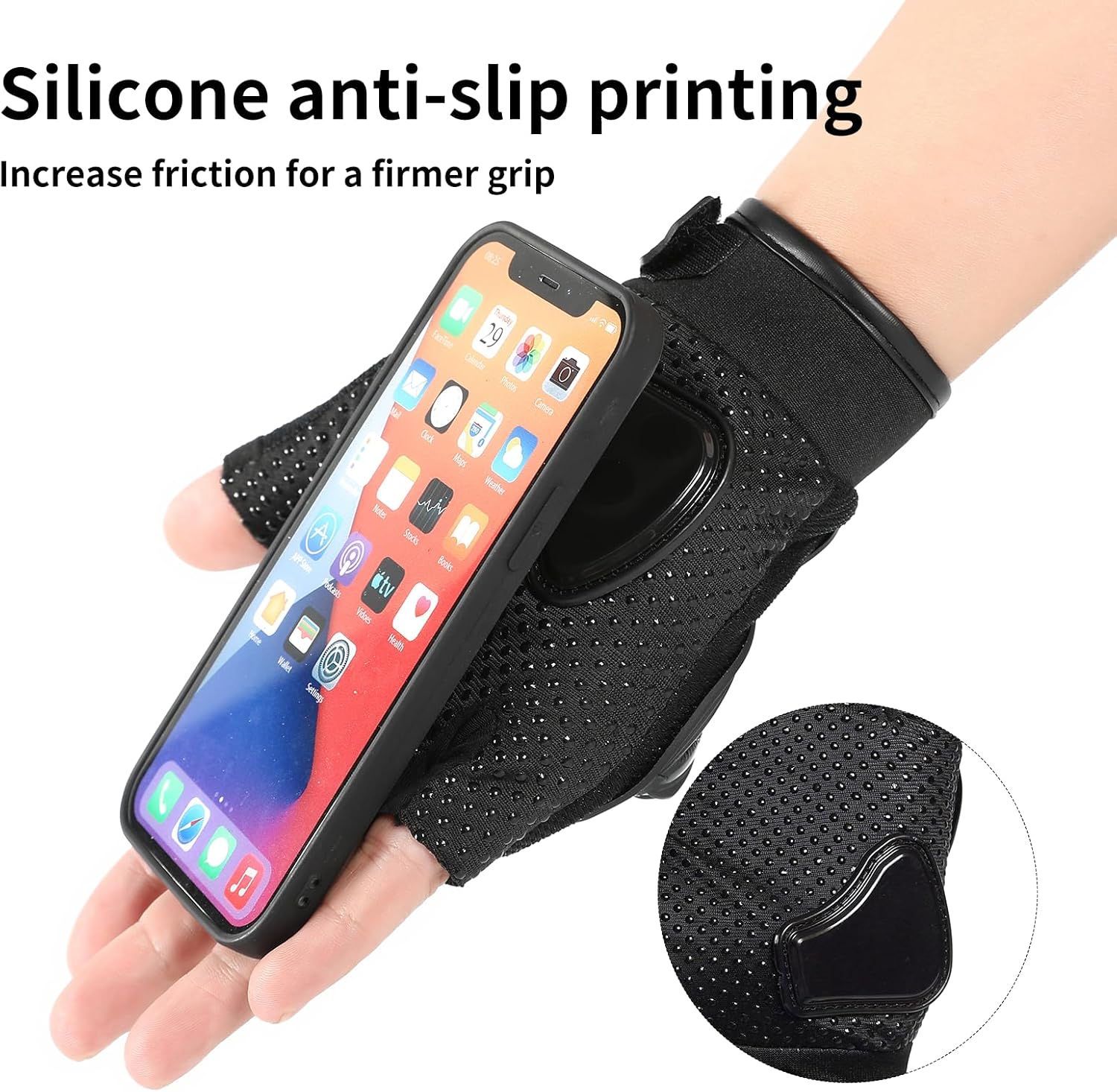 Outdoor Cycling Equipment Hard Knuckle Fingerless Motorcycle and Workout Gloves for Men and Women - Ideal for Cycling, Biking, Weightlifting, Running, Hiking and Outdoor Sports