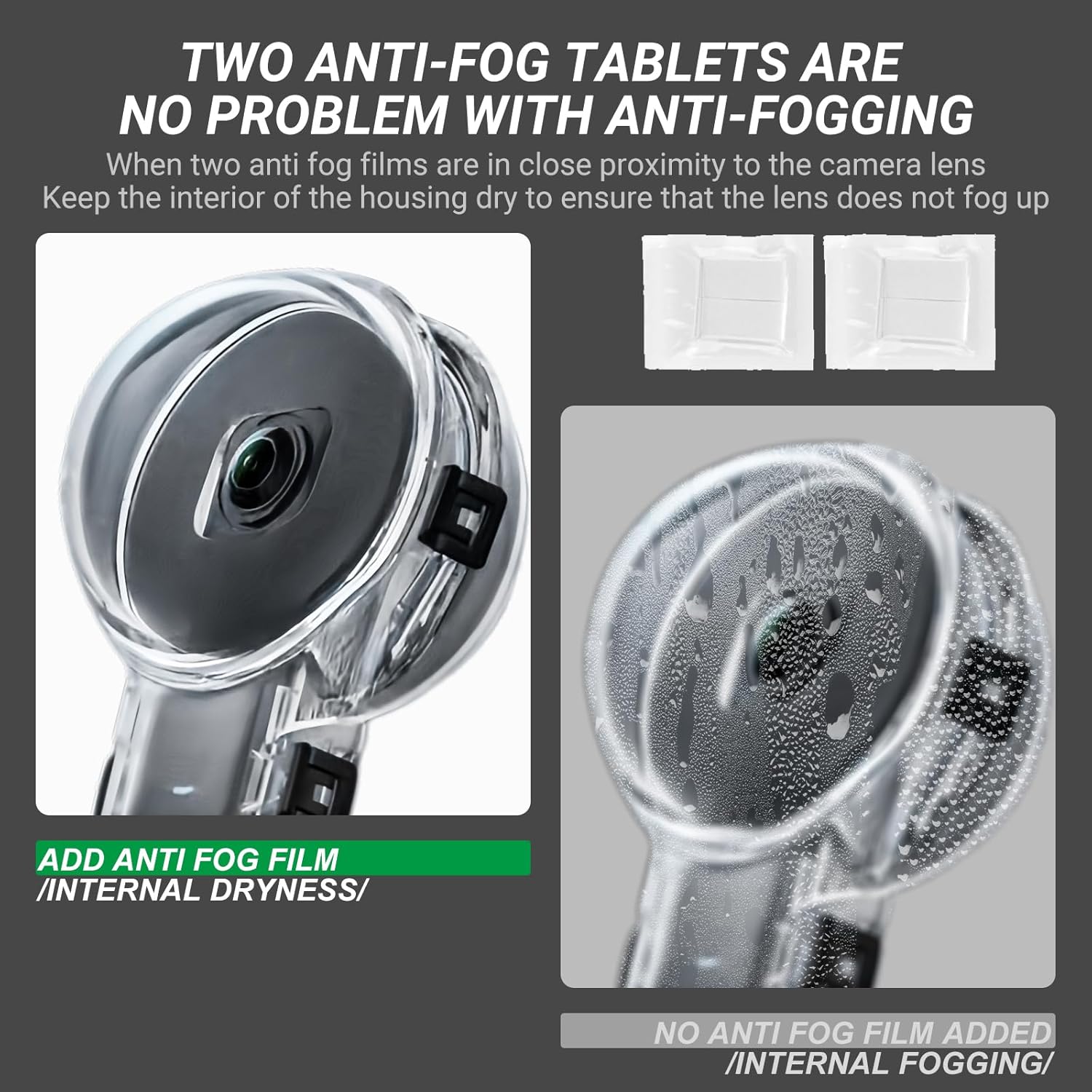 Invisible Dive Case Pro for Insta360 X5, Waterproof Up to 50m (164ft) Splash Prevention Housing, Insta 360 X5 Underwater Dive Protective Shell with Bracket Accessories