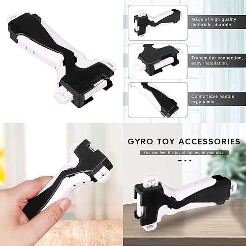 Miniatura 3 de Juguete de batalla para juegos Bey Battling Burst String Strong Launcher LR DB B-184 (giro izquierdo y derecho) y accesorios de agarre para juguetes