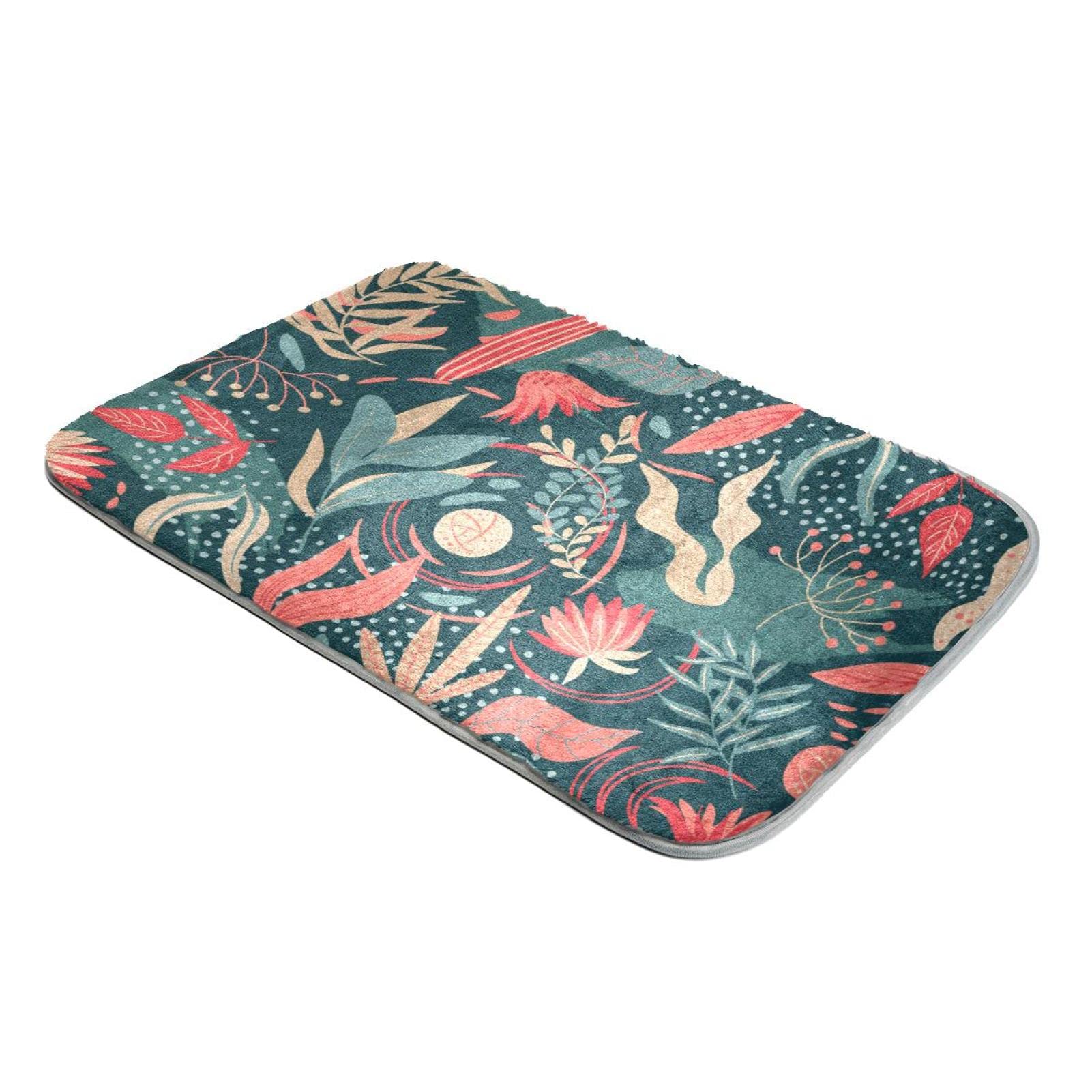 Tapis à poils longs ultra doux fausse fourrure floral abstrait salon moderne