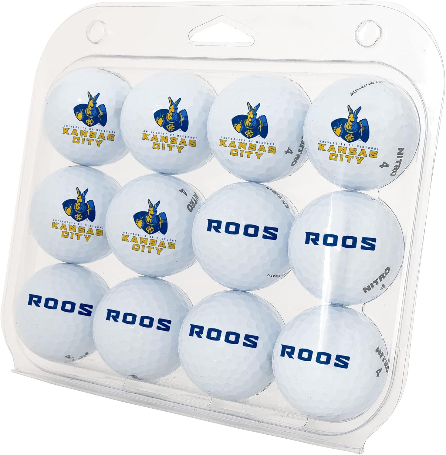 Desert Cactus University of Missouri Kansas Golf Balls 12 Pack – UMKC Roos Full Color Dozen – Officially Licensed Sport Team Accessory