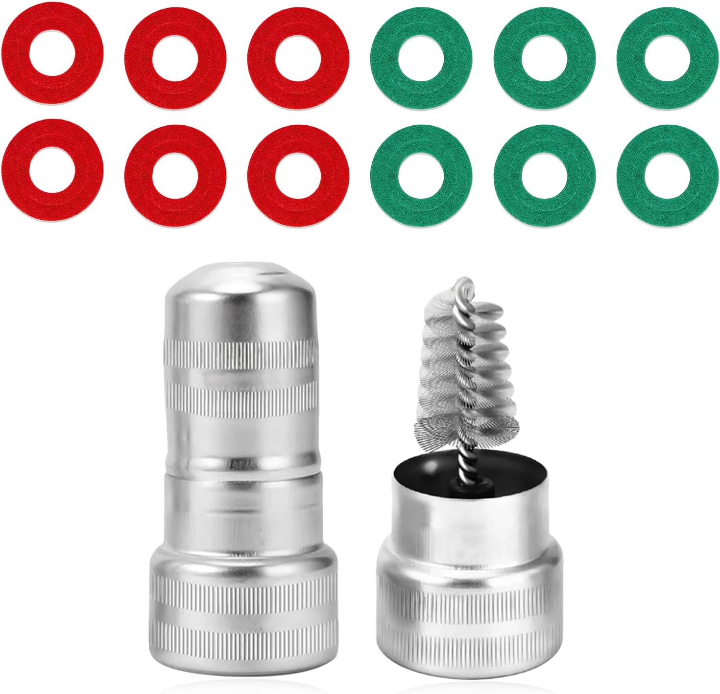 Battery Terminal Cleaner Kit, Auto Post Battery Cleaner Bristle Tool with 12 Anti-Corrosion Washers, Universal Batteries Terminal Cleaning Brush for Car Truck Marine Boat