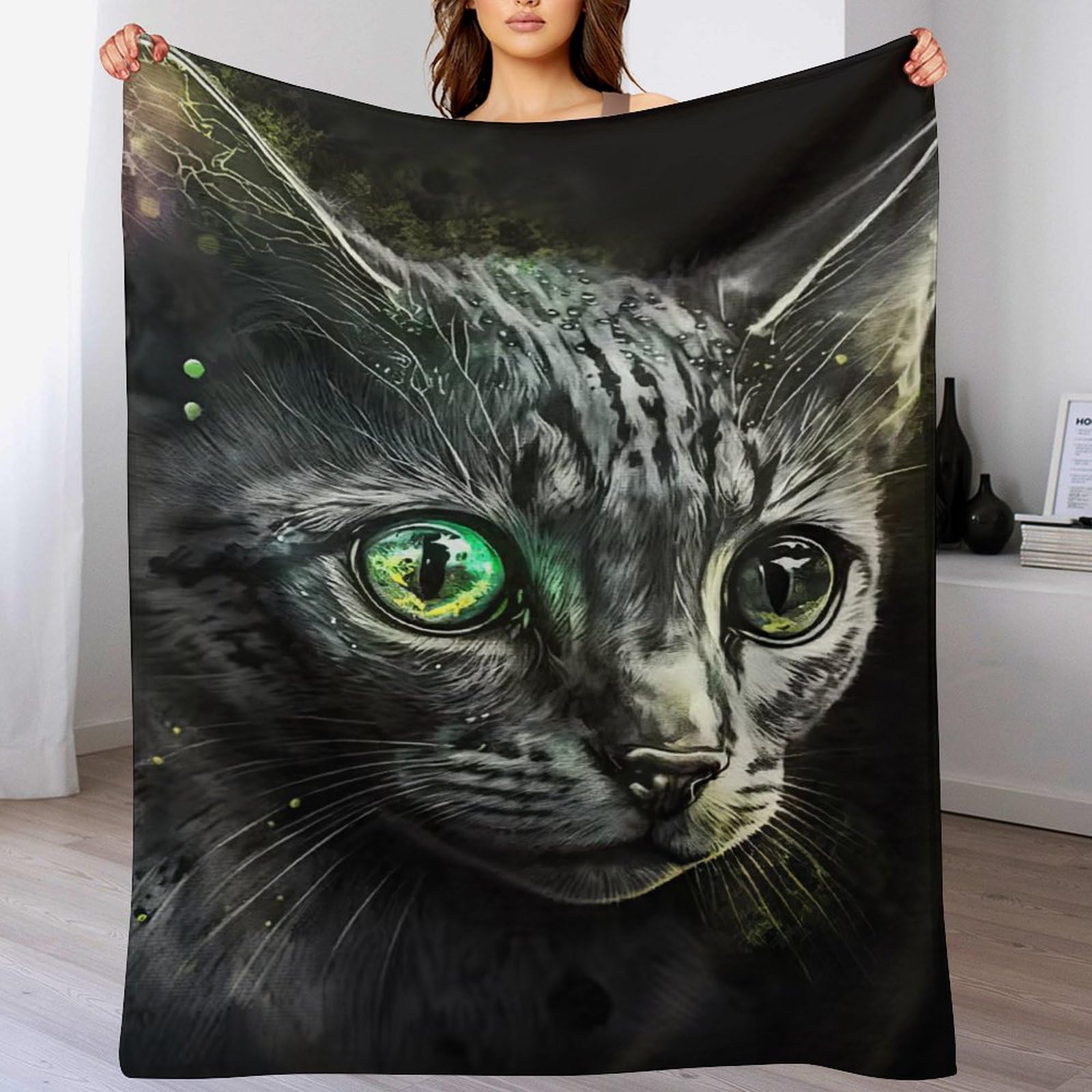 Couverture chat chaude et lavable en machine pour lit et canapé