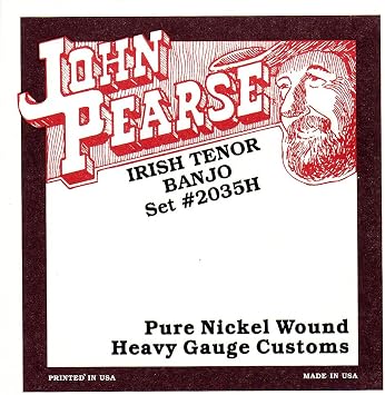 John Pearse Irish Tenor Banjo pure nickel wound Heavy Gauge customs
