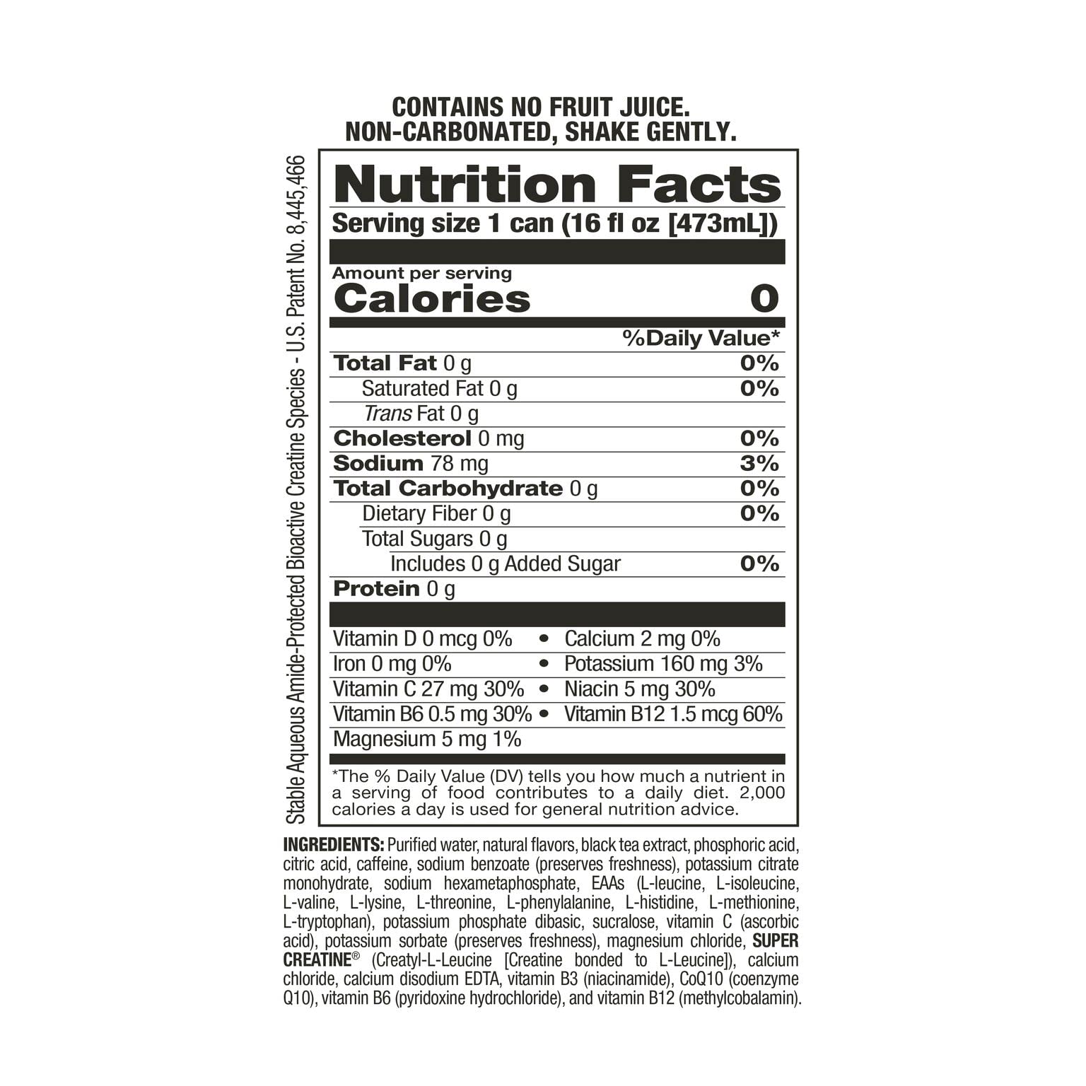 Bang Lemon Drop Sweet Ice Tea Energy Drink, 0 Calories, Sugar Free with