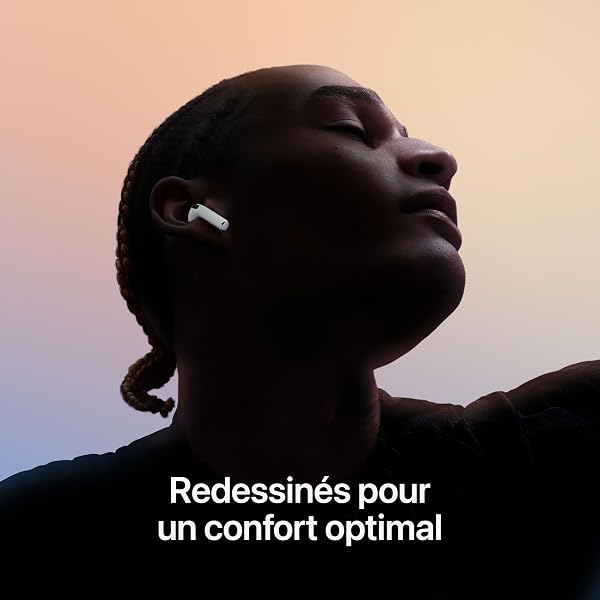 Apple AirPods 4 with Active Noise Cancellation, Wireless Earbuds, Bluetooth Headphones, Adaptive Audio, Transparency Mode, Personalised Spatial Audio, USB-C Charging Case, Wireless Charging, H2 Chip - 4