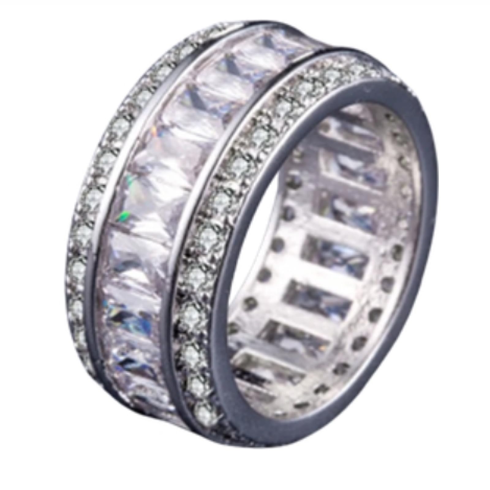 Anillo joyería de diseño pequeño con circón que no pierde el brillo 2