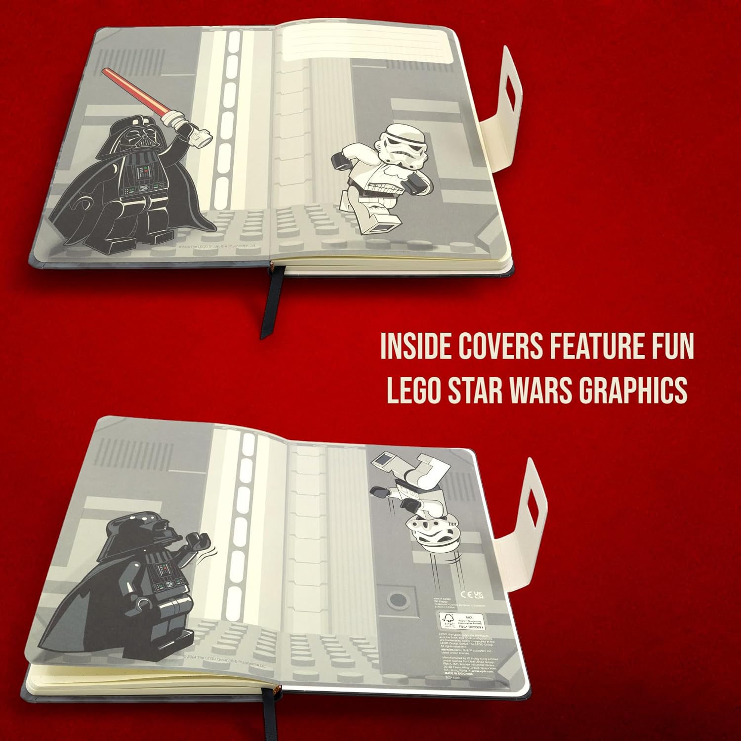 IQ LEGO Star Wars Notebook with 4 Pk Gel Pen Bundle image 2