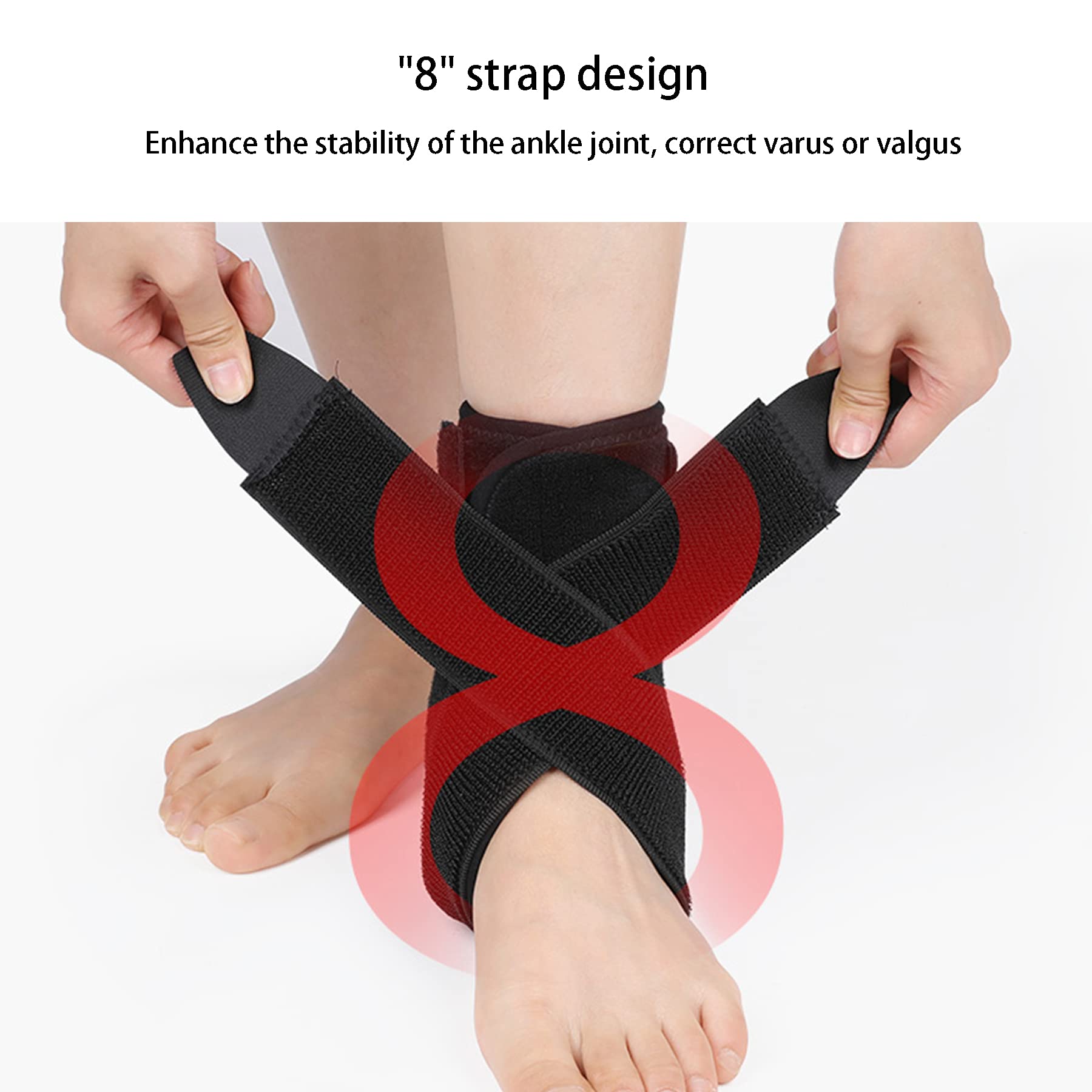 Tutore Caviglia Ideal Cavigliera per Distorsione Lesioni Sportive Ortesi Plantari Regolabili Sollievo dal Dolore Plantare Fascite Stabilizz L'ortesi del Piede Tutore per Caviglia