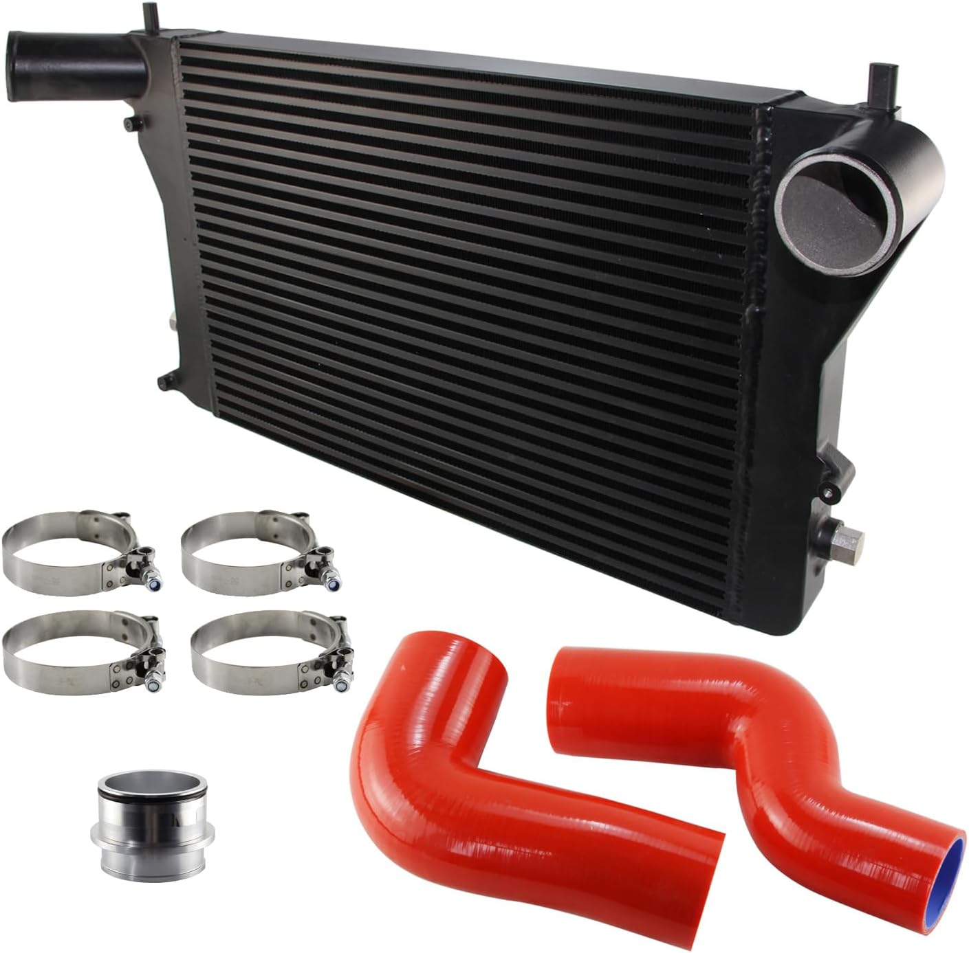 Fmic Turbo Intercooler Kit fits for Vw Golf Gti 06-10 2.0T Mk5 Gen2 (Version 2) Red