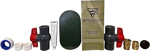 Miniatura 4 de Badger Tactical Bolsa de agua resistente de 50 galones, incluye accesorios de latón para conexión rápida de manguera de jardín, almacenamiento de