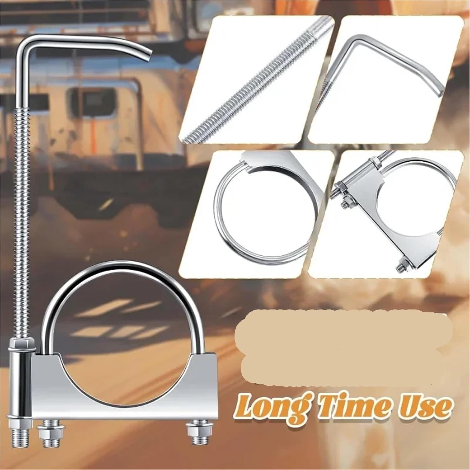 exhaust hangers Automobile Exhaust Clamp Hook 2.5Inch With Hanger With Rear Muffler Car Tool