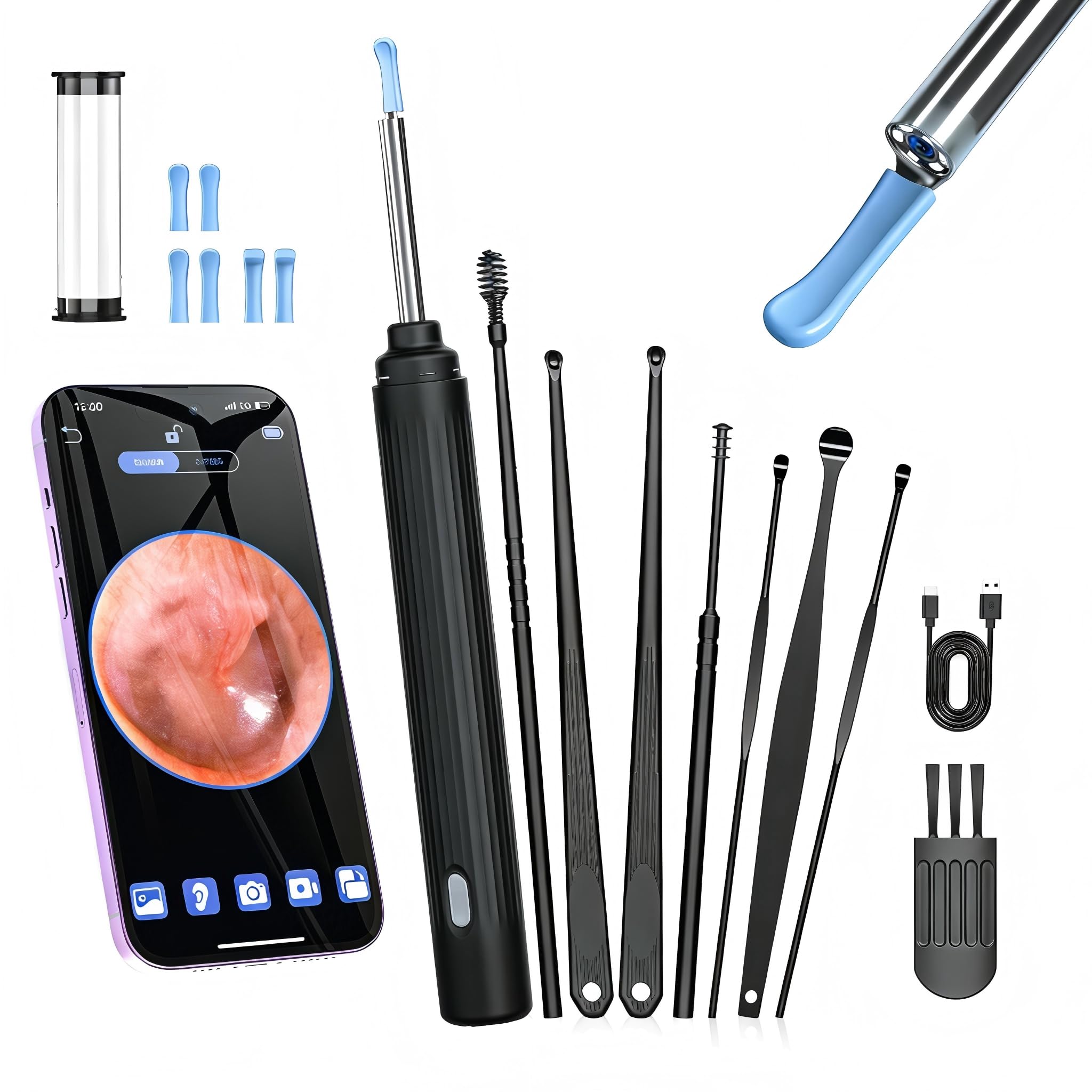 Amazon | 【600万画質+2026改良版】耳かき カメラ付き 3.6mm極細レンズ