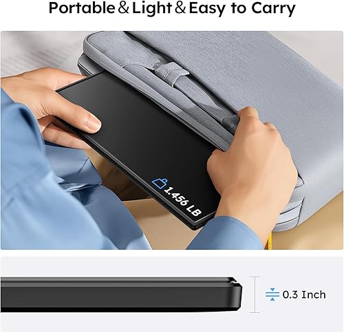 Miniatura 6 de Monitor portátil de 15.6 pulgadas FHD 1080P USB-C HDMI segunda pantalla externa para laptop, PC, Mac, teléfono, PS5PS4, Xbox, Switch IPS pantalla