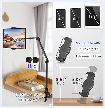 ZenCT Tablet Ständer, Halterung für iPad Verstellbare, Universal Halter