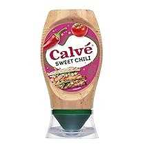 Calvé Salsa Sweet Chili, Salsa Dolce e Piccante, Formato 250 ml Top Down con Peperone Rosso e Peperoncino, Pensato per Pollo Fritto, Tacos e Piatti Asiatici