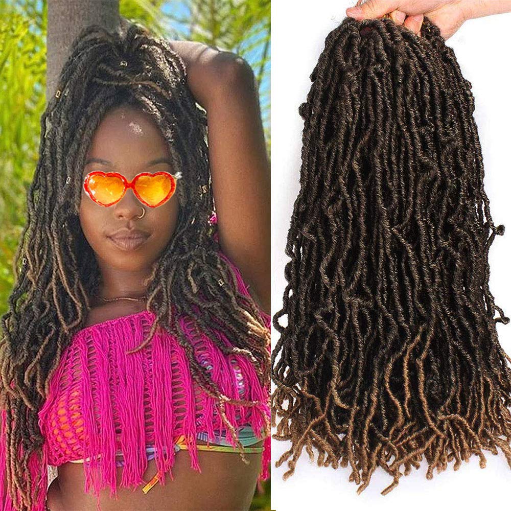 Buy Ombre New Faux Locs 14 Inch Soft Locs Crochet Braids Hair for Black