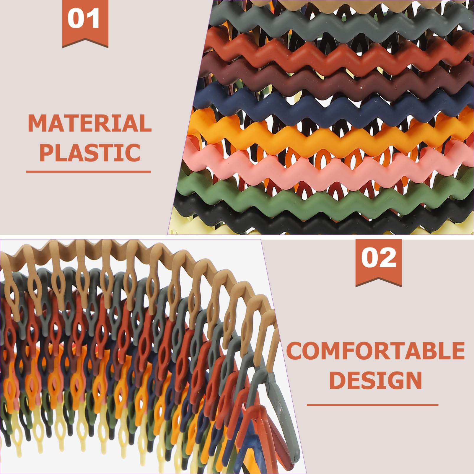 MAGICLULU 30 Piezas diademas finas para mujer diademas de niñas accesorios para niñas curly rip curl tiara accesorios para el cabello de mujer banda de pelo de plástico venda peine