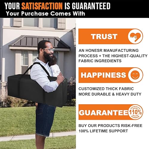 Miniatura 5 de Bolsa deportiva Bolsa de viaje extra grande con cremallera mejorada duradera y resistente al agua color negro Negro 36 pulgadas