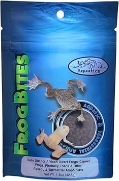 Frog Bites - Moist Pellet Sinking Diet for Frogs & Small Amphibians 1.5 oz 42.5g