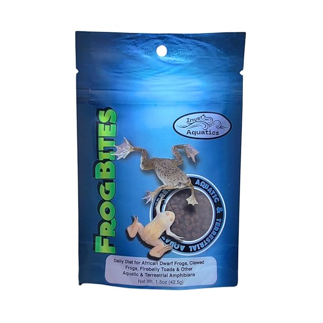Frog Bites - Moist Pellet Sinking Diet for Frogs Small Amphibians 1 5 oz 42 5g