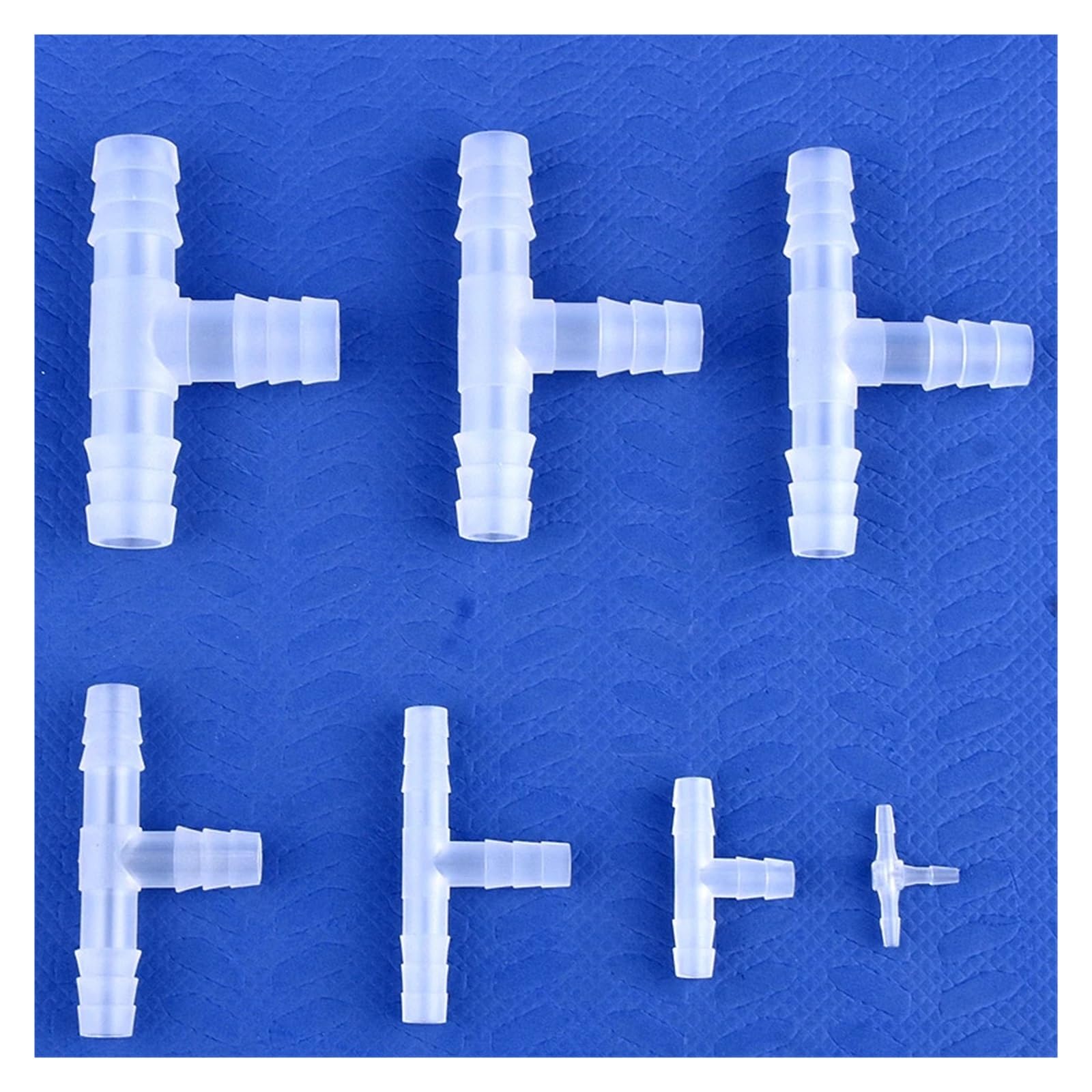 2.1mm ~ 12mm akwarium wąż Pagoda wspólne 5 200 sztuk T złącza trójnikowe nawadnianie ogrodu fajka wodna Adapter równej ścieżki(10mm,50 Pieces)