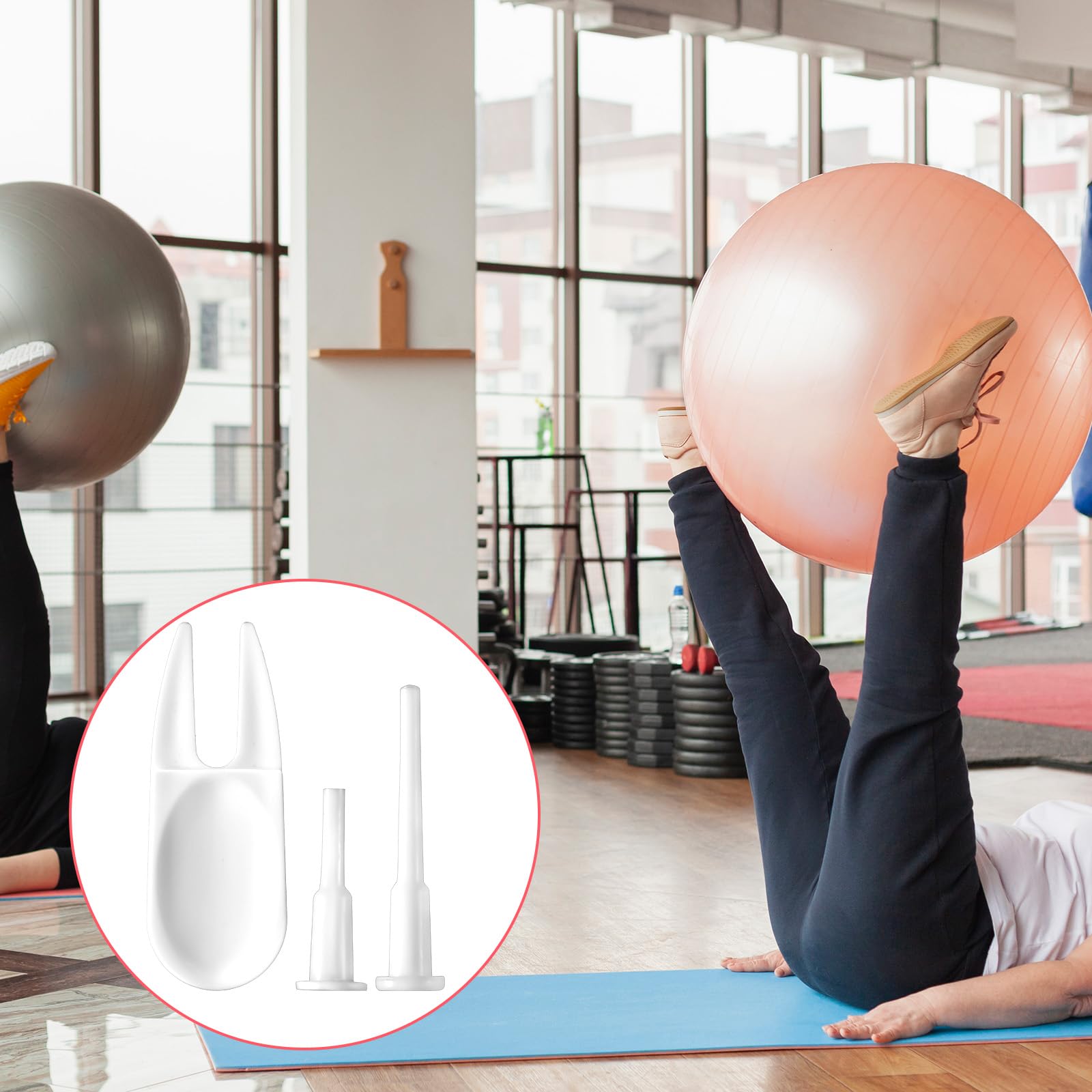 Ymapinc Lot de 12 bouchons de rechange pour ballon de fitness, yoga, ballons gonflables pour la maison, la salle de sport