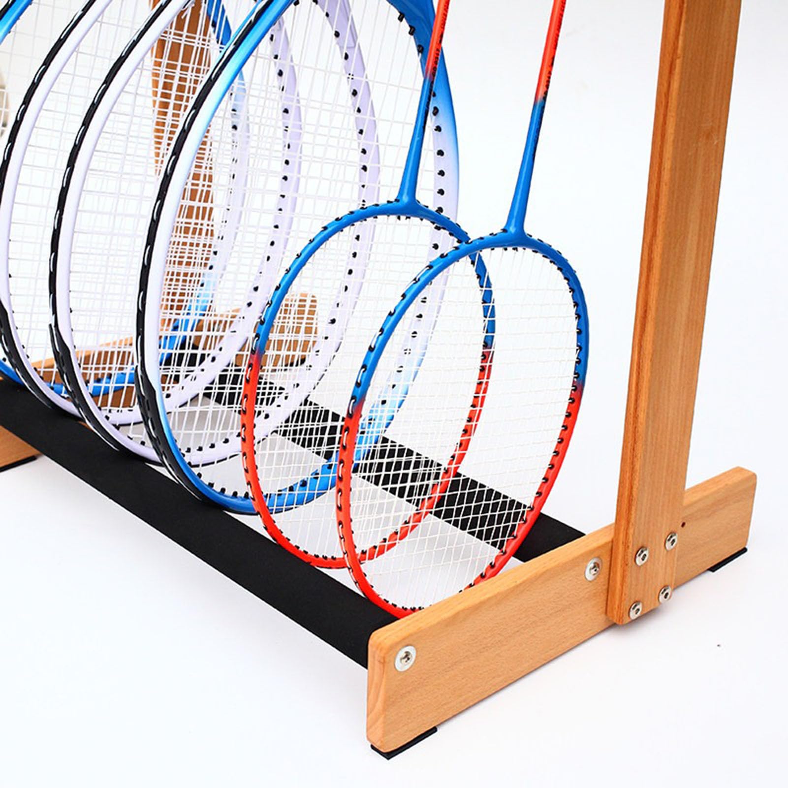 Rack di stoccaggio racchetta da tennis resistente con spugna di protezione | Racchetta Da Tennis Titolare Badminton Storage Organizer Holder，garage Attrezzature Sportive Organizzatore，per La Scuola Club