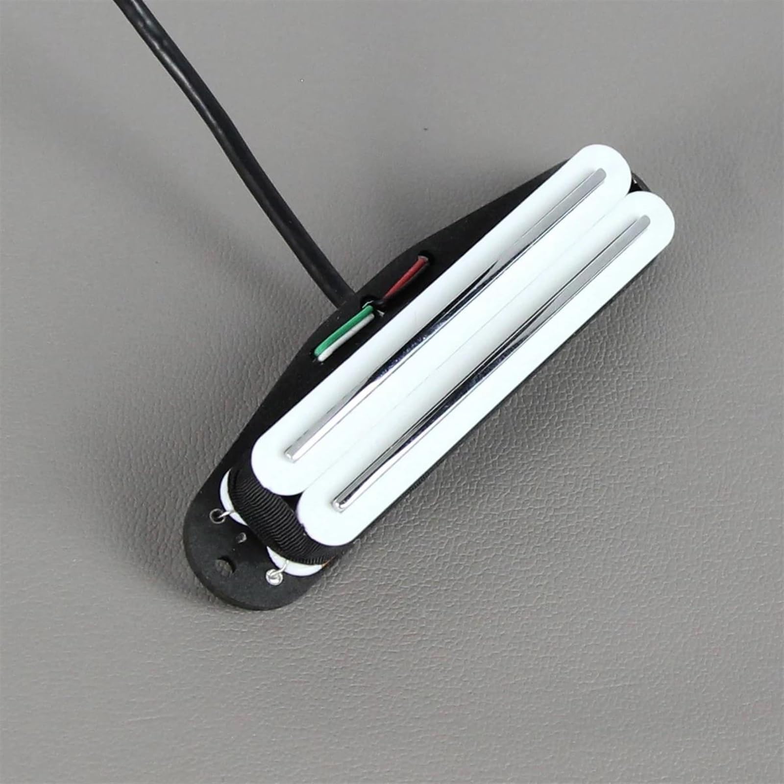 E-Gitarre Pickups Set Weißer Satz Alnico 5 Hot Dual Rails Pickups Mini Humbucker 9K+9K+12K Für SSS-E-Gitarrenteile