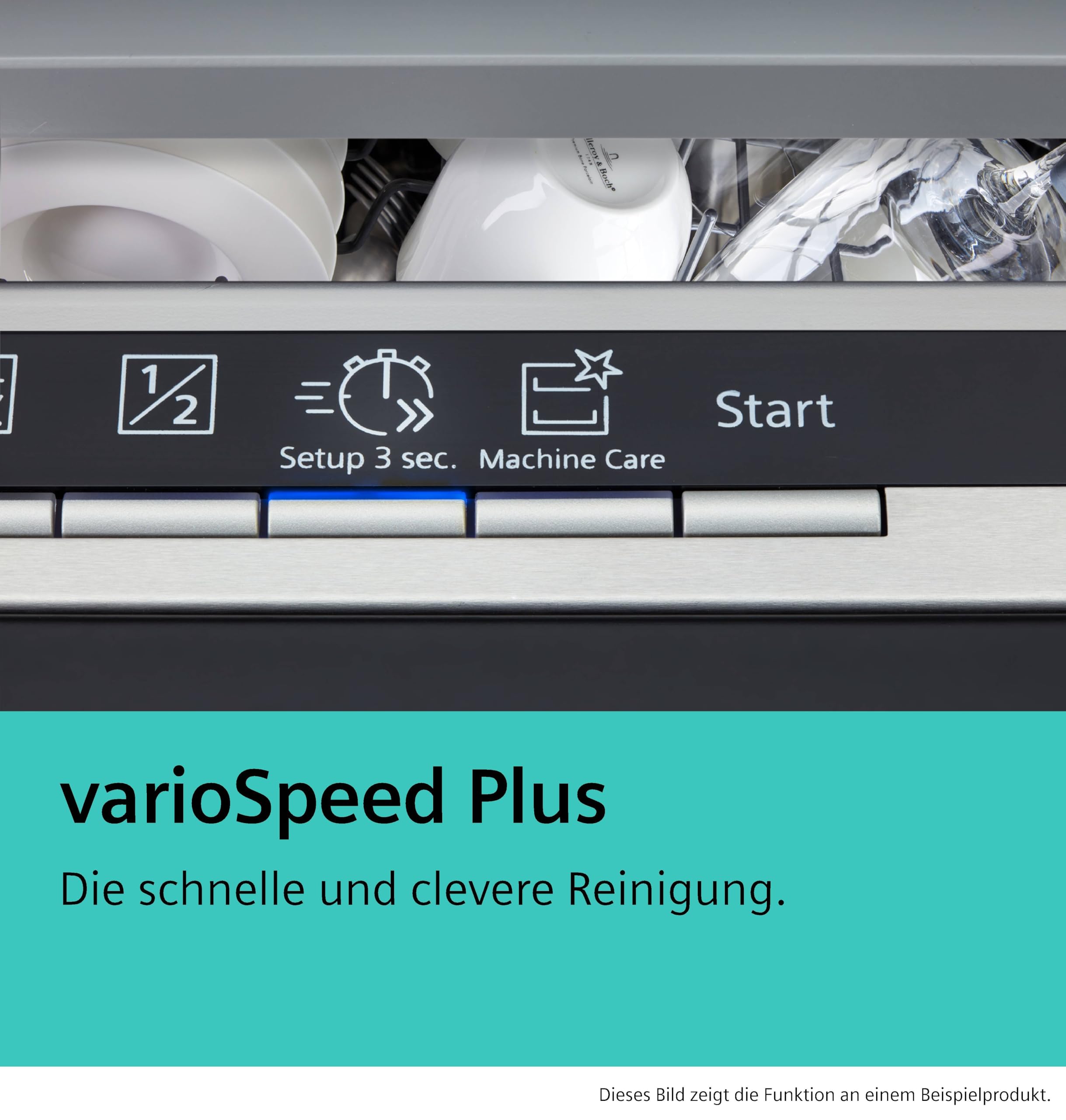 Siemens iQ300 SN43HS03TE Unterbau Geschirrspüler 60 cm Besteckkorb varioSpeed aquaStop Gebürsteter Stahl