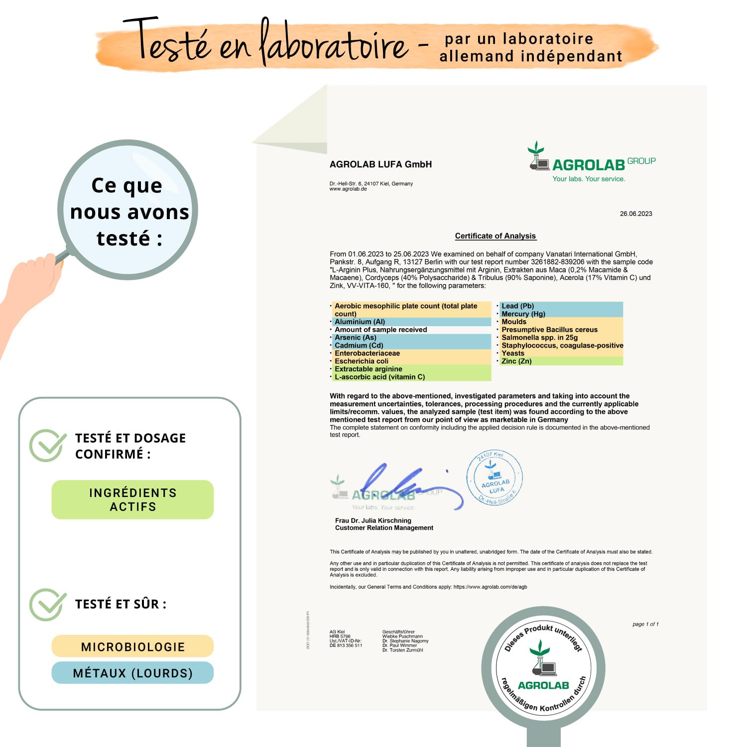 Maca + L-Arginine | Avec Tribulus & Zinc | VEGAN & Sans Additifs | 180 Gélules | Vegavero®