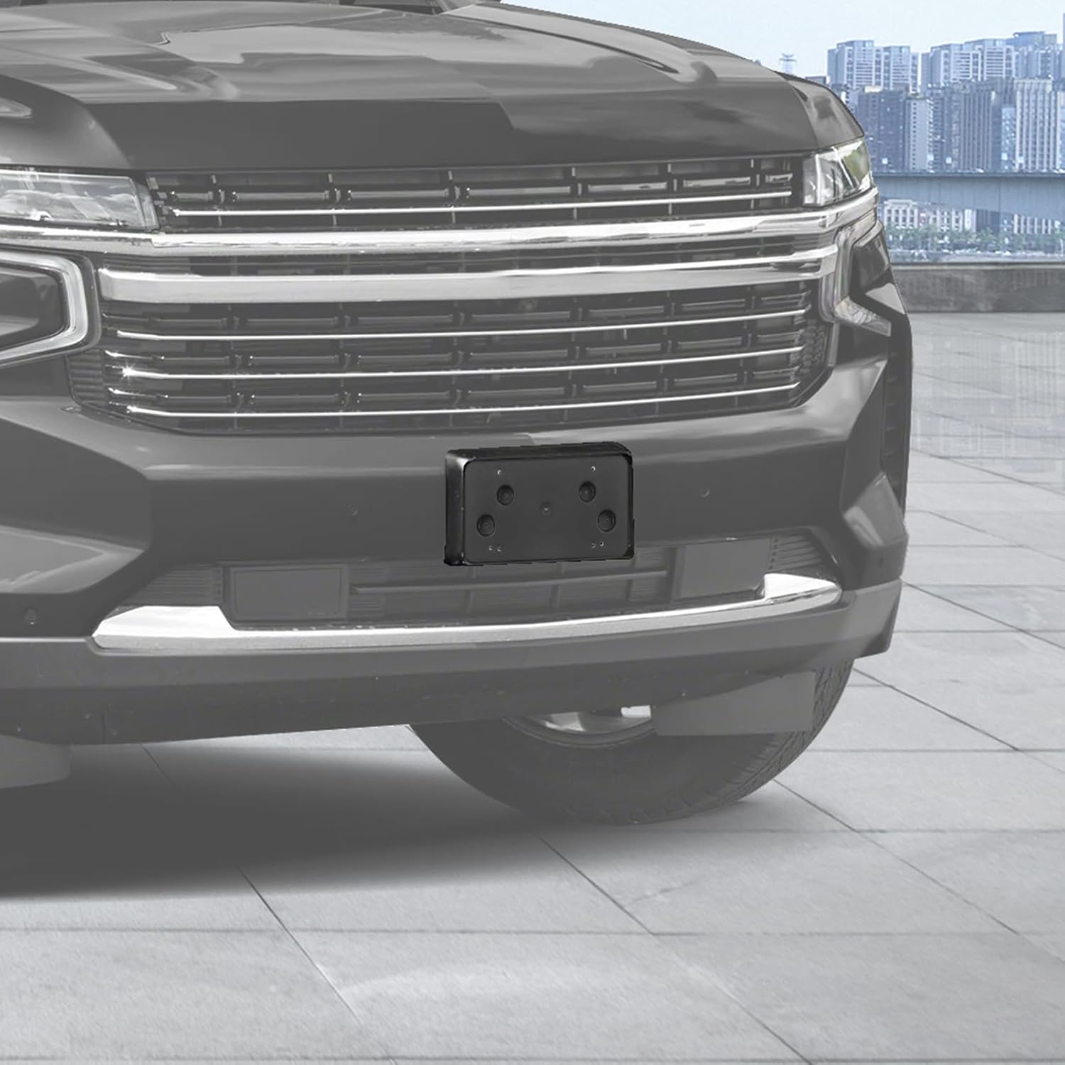 RT-TCZ License Plate Holder Front License Plate Frame Mount Bracket Accessories for Chevrolet Tahoe 2020-2024,for Chevy Suburban 2020-2024