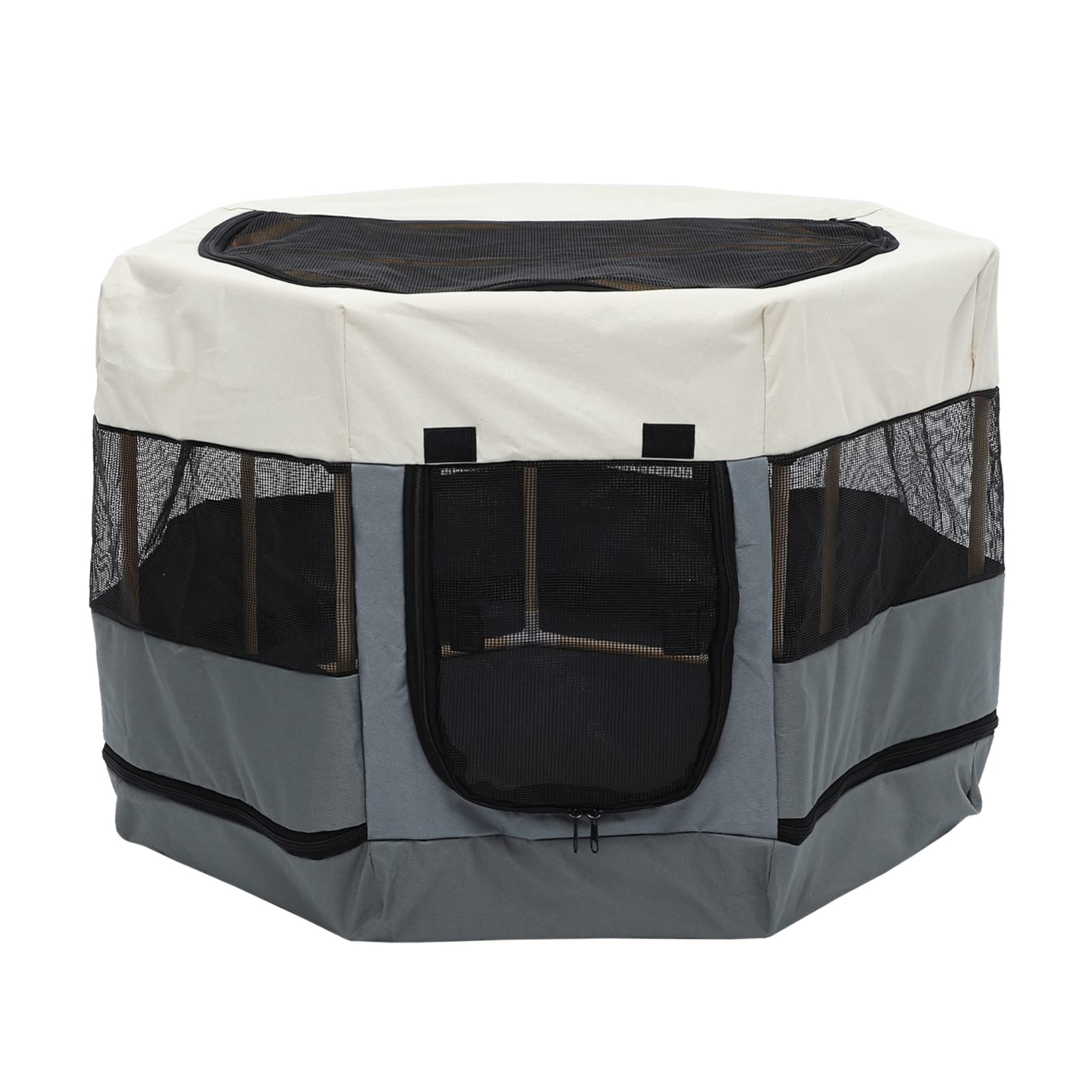 Maison pour chat pliable COLLBATH avec clôture de jeu intégrée