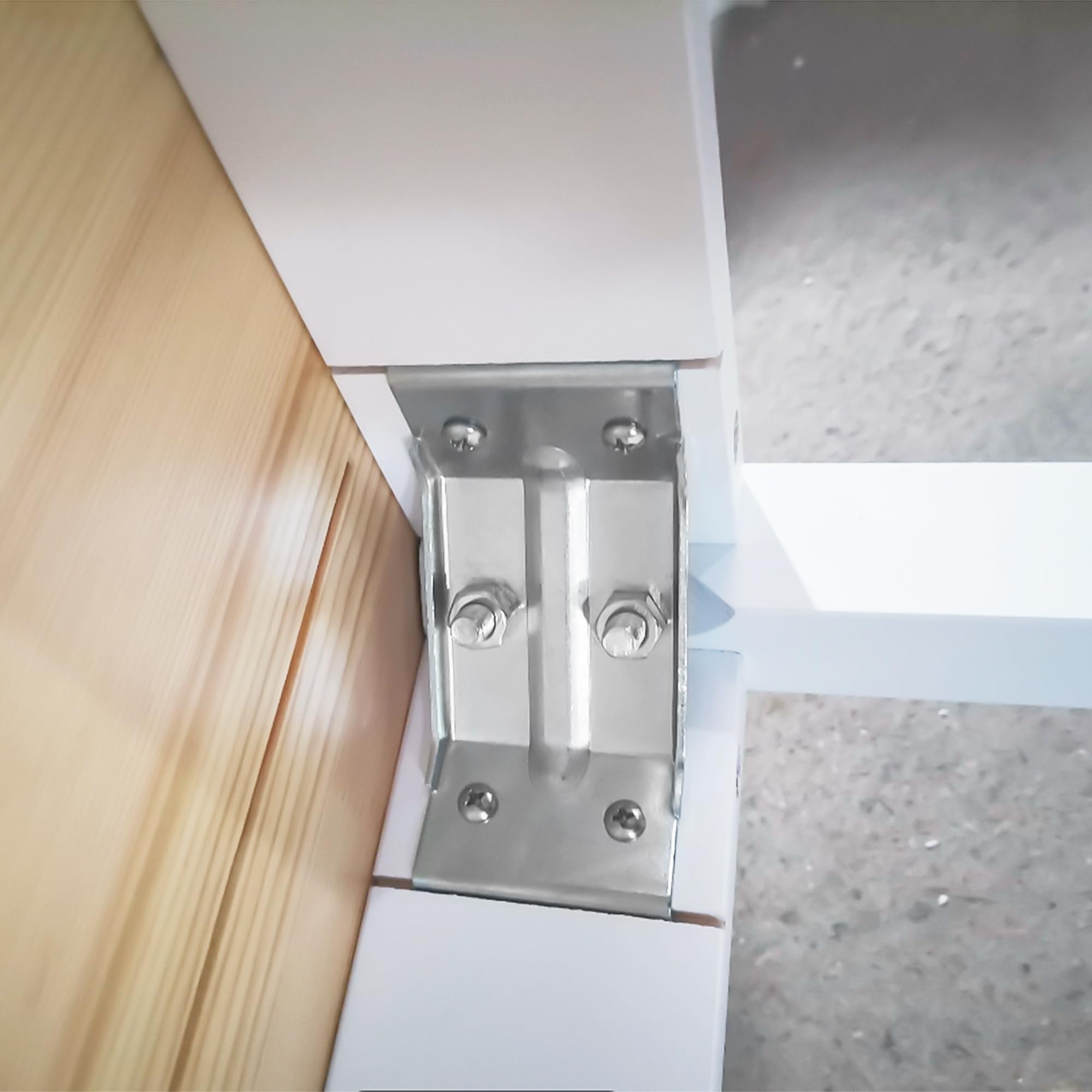 HOMCOM Tavolo da Pranzo per 4 Persone 120x75x75 cm Bianco e Colore Legno | Minimal, Tavolo in Legno di Pino, Piedini Antiscivolo
