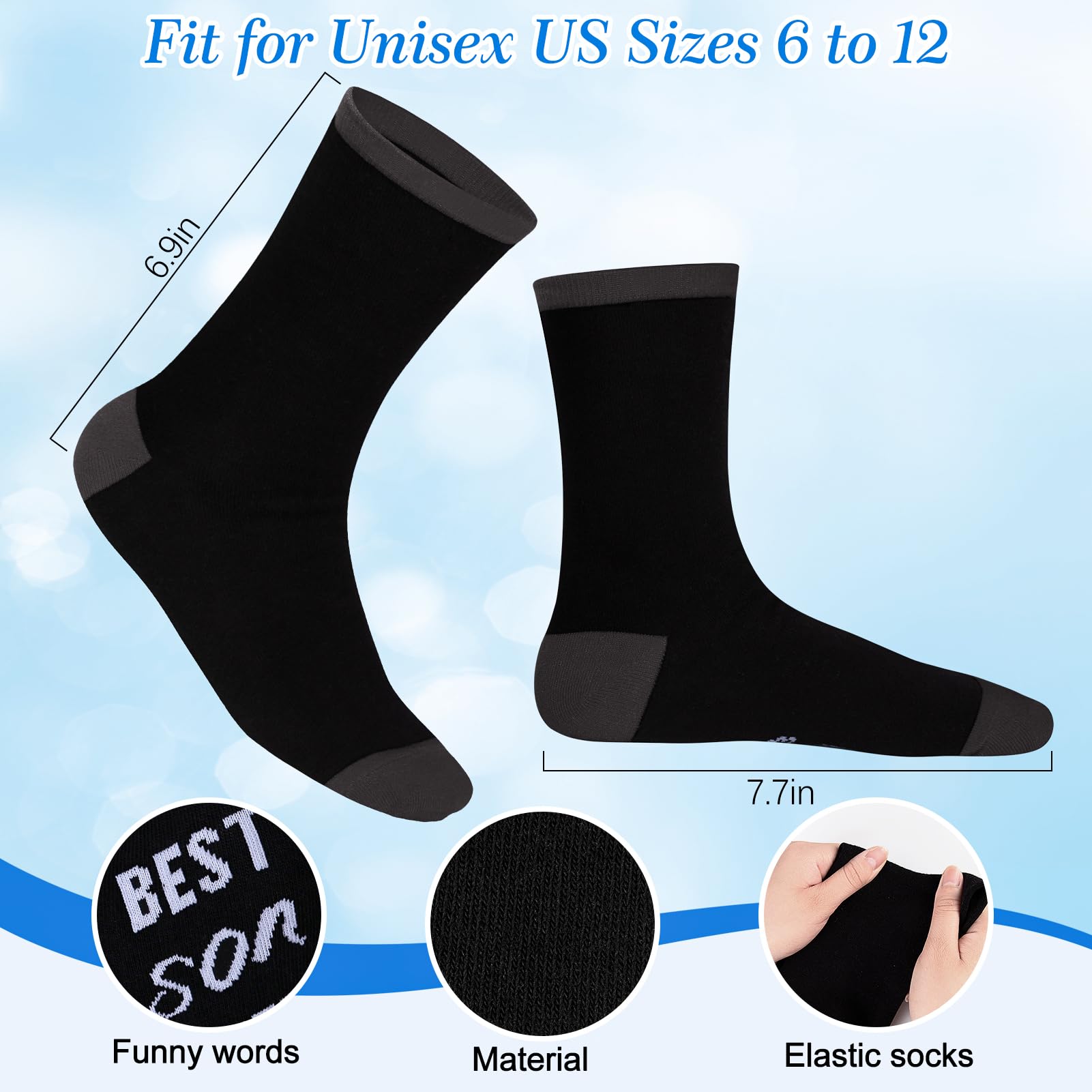 Nucinzua Fathers Day Socks Gifts For Men Dad,Socks Gifts For Teens Boys Son,Hunting Gifts