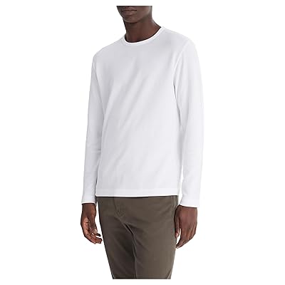 Vince Pima Pique Long Sleeve Crew Men