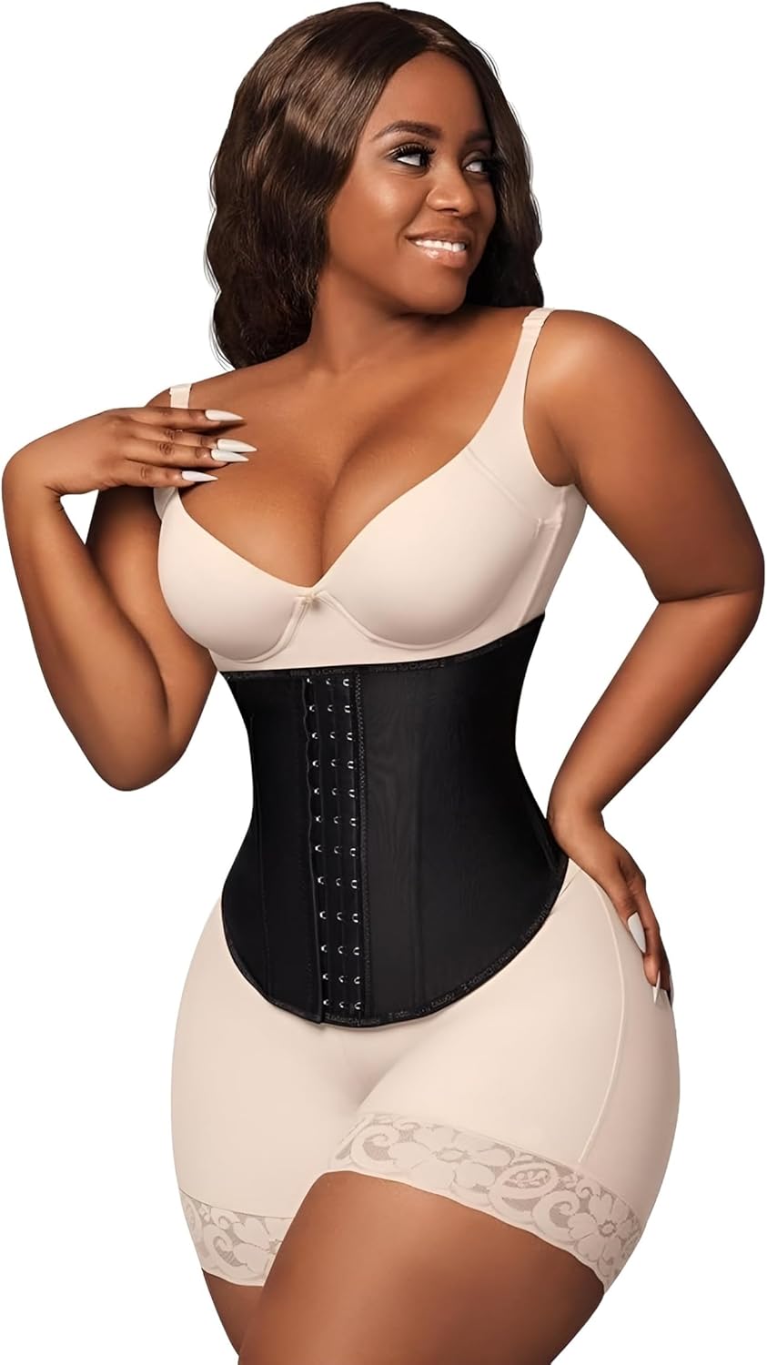 Forma Tu Cuerpo Fajas colombianas, Shapewear Corset for Women, Tummy Control Compression, Hourglass Body Shaper