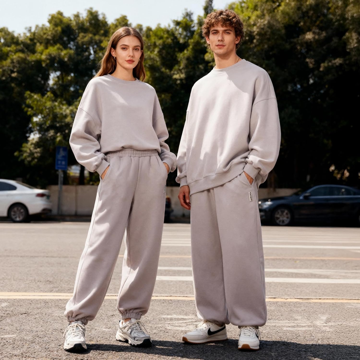 Women's Sweatpants Athletic Joggers Baggy Pants Lounge Bottom Men's Fleece Pants 2025 Fall Fashion with Pockets - Image 8