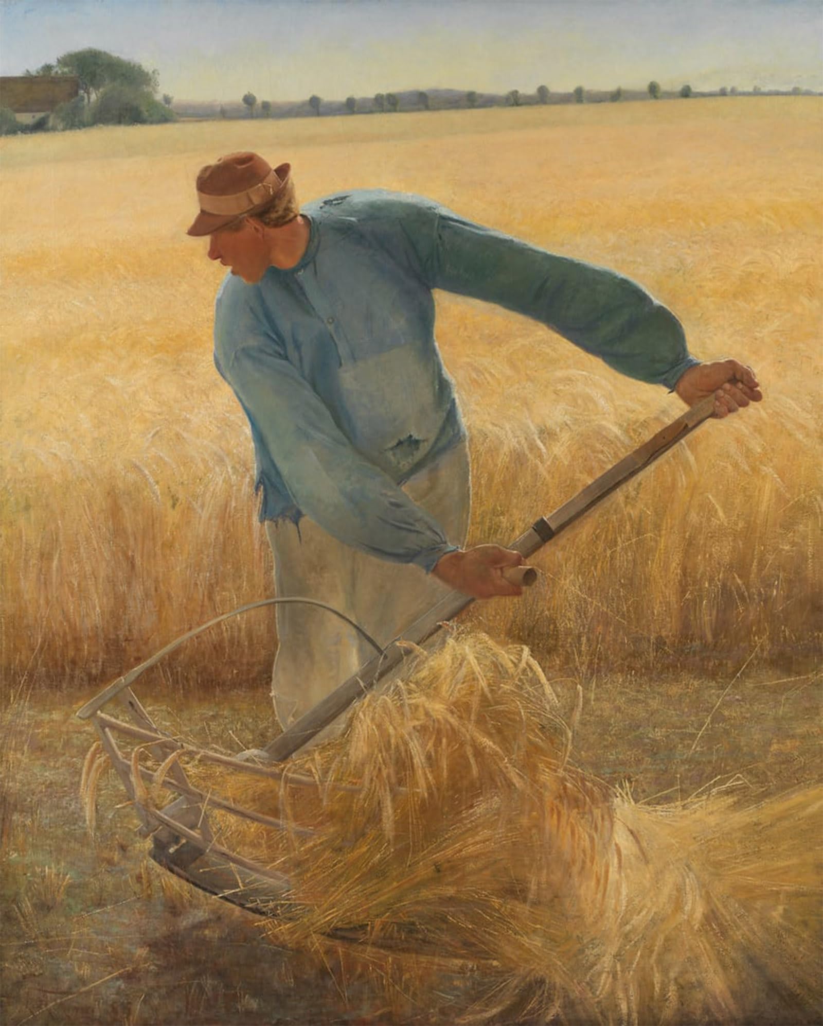 Serendipitp No Frame Vintage Picture Print On Canvas Wall Art Poster Harvest By Laurits Andersen Ring Artwork Print Poster For Wall Decor 60X90cm