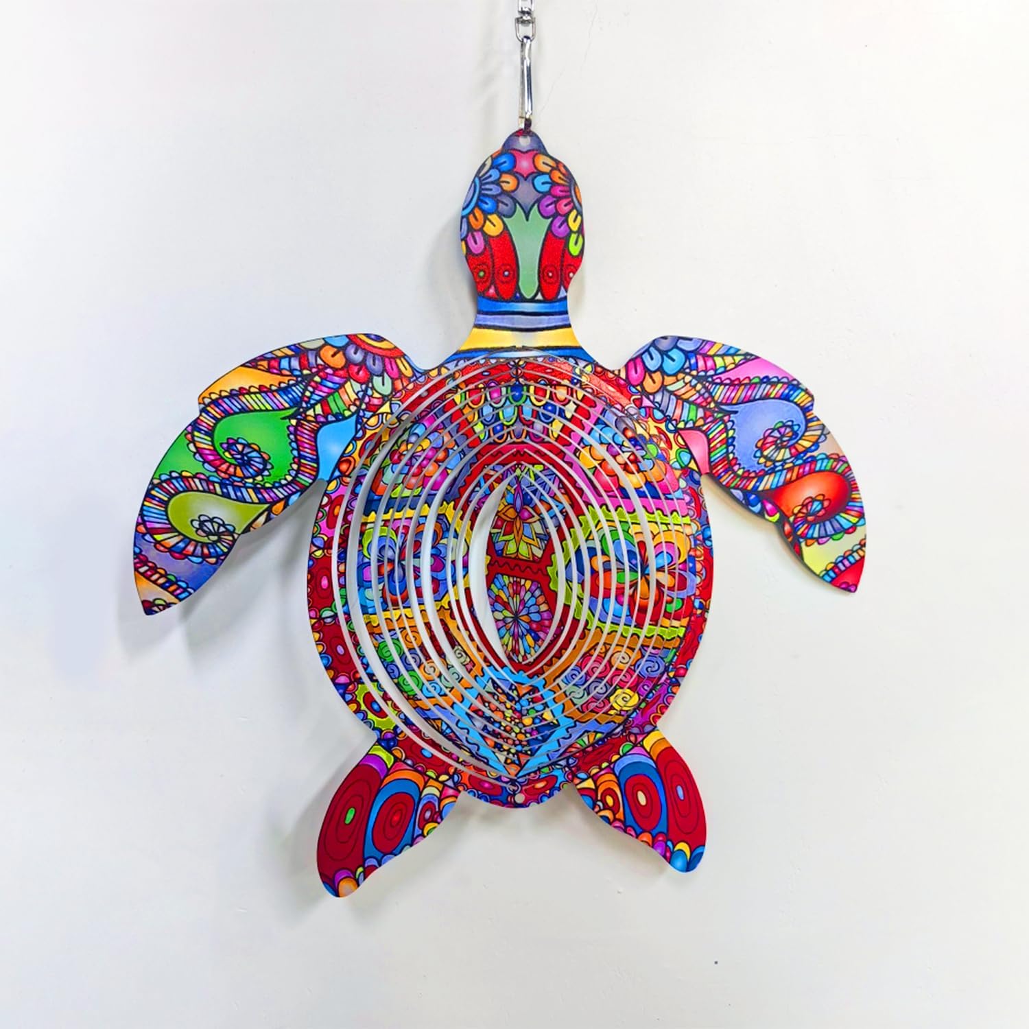 Turtle Wind Spinner, Turtle Wind Spinner Hanging for Yard and Garden, Unique Gift Wind Spinner, 3D Hanging Wind Spinner Outdoor, Turtle Spinner Hanging for Garden (Turtle)